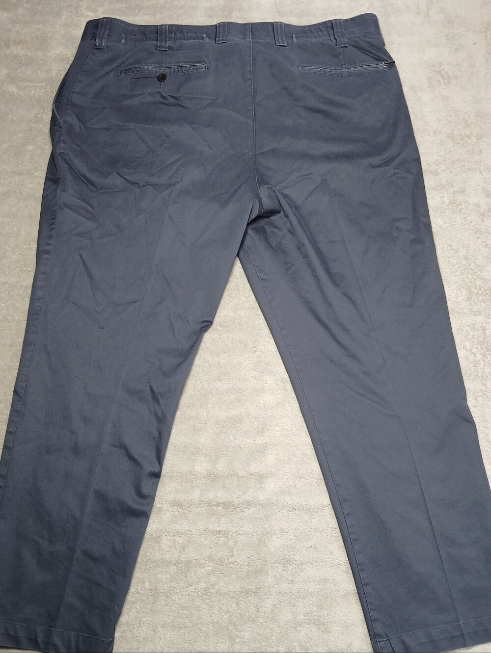 Oak Hill Men 46x30 46 x 30 Blue Flat Front Straight Lightweight Tech Pants Golf - Picture 4 of 12